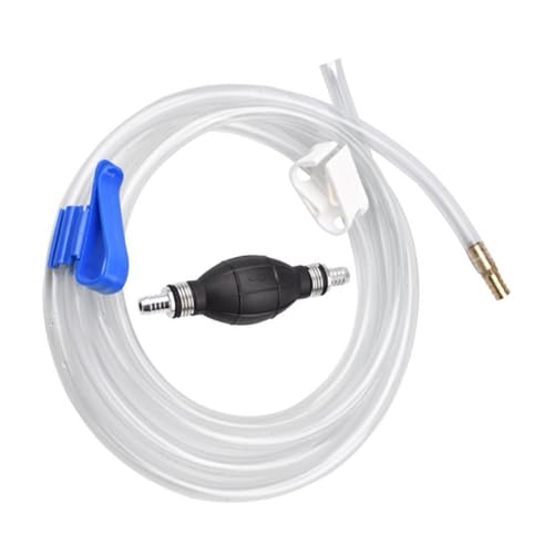 Alasum Manual Suction Hose Set for Car and Fish Tank, Practical Guide Oil Tube with Siphon Pump, Water and Fuel Transfer Hose for Diesel, Petrol, and Liquids