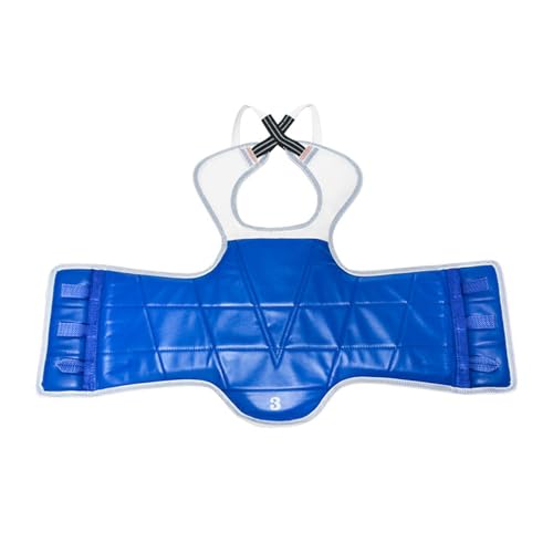 Taekwondo Chest Guard Breathable Polyester Adjustable Fit Training Gear Leather Taekwondo Protectors Perfect for Adults PU Martials Art Chest Guard Adjustable