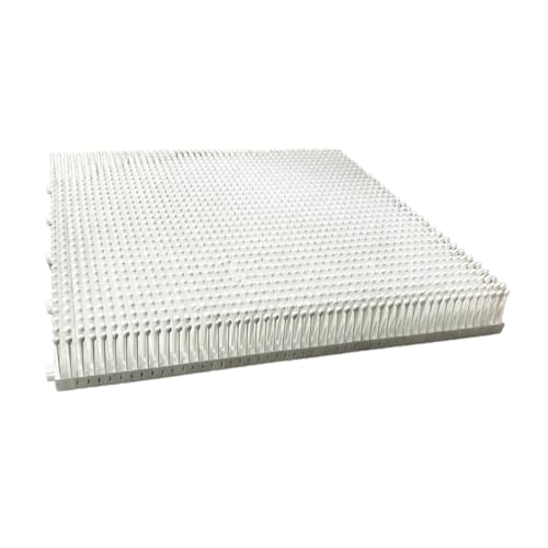 Dryland Ski Training Mat - Modular 50x50cm (19.7x19.7 inch) Panels, White, PP Material for Indoor/Outdoor Practice