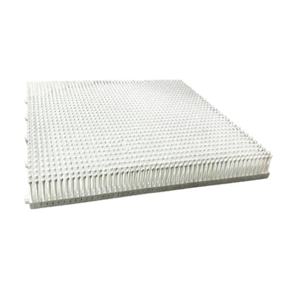 Dryland Ski Training Mat - Modular 50x50cm (19.7x19.7 inch) Panels, White, PP Material for Indoor/Outdoor Practice