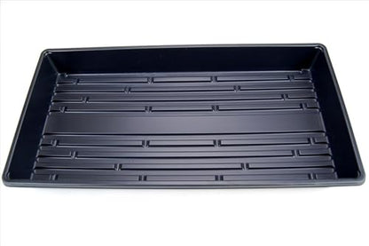 Living Whole Foods 10 Pack of Durable Black Plastic Growing Trays (Without Drain Holes) 21" X 11" X 2" - Flowers, Seedlings, Plants, Wheatgrass, Microgreens & More - size: 10 pack