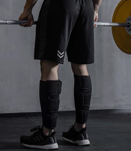 Weightlifting Deadlift Shin Guards, Calf Support Brace 5mm Thick Neoprene for EasyWear Deadlift Shin Guards,Training Pants and Tights, Ultimate Shin Protection