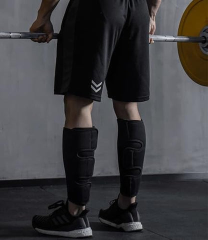 Weightlifting Deadlift Shin Guards, Calf Support Brace 5mm Thick Neoprene for EasyWear Deadlift Shin Guards,Training Pants and Tights, Ultimate Shin Protection