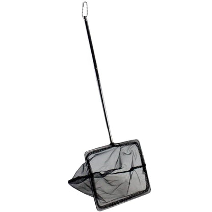 AQUANEAT Aquarium Net with Extendable Long Handle, Adjustable Wastes Skimming Cleaning Tools for Fish Tanks, 6 inch - size: 6 Inch