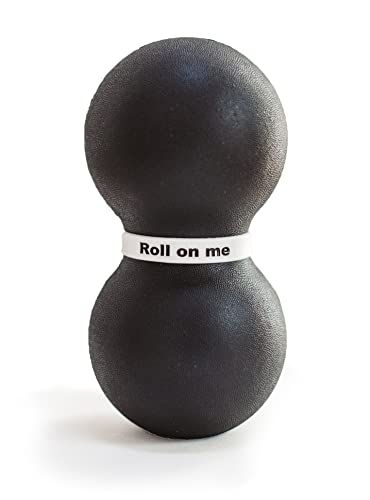 Infinity Roller, Peanut Foam Roller, Large 8-Inch Double Massage Ball Exercise Roller (Black - Firm) - style: Black - Firm