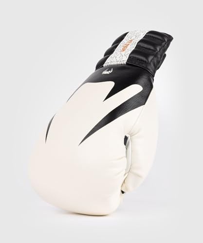 Venum Reverso Boxing Gloves - color: Snow White/Black, size: 10oz