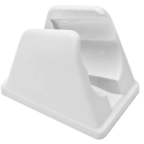 Dura Faucet DF-SA156-WT RV Handheld Shower Wand Bracket Holder - Mounting Screws Included (White) - color: White