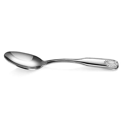 New Star Foodservice Shell Pattern Stainless Steel Teaspoon, 6.5-Inch | Set of 12, Commercial Grade - size: Teaspoon (6.5-Inch)