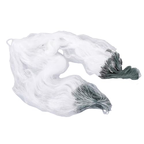 50m/1.5m 3 Layers Nylon Saltwater Fishing Hand Throw Bait Trap Net Gill Spin Outdoor Thread Tool with Accessories(3 Finger) - color: 3 Finger