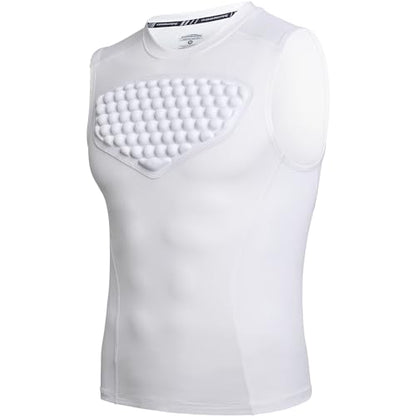 COOLOMG Youth Chest Protector Baseball Softball Heart Guard - color: White, size: Small