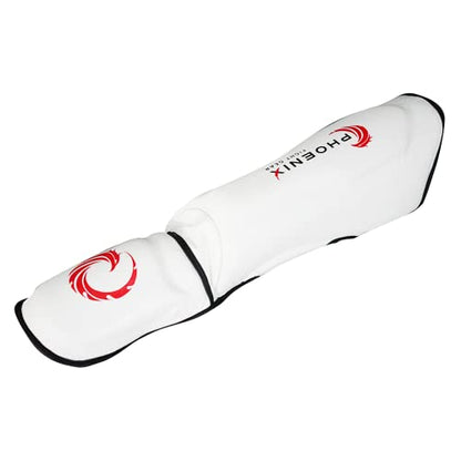 Flight Shin Guards, Extra Padding - color: White, size: X-Large