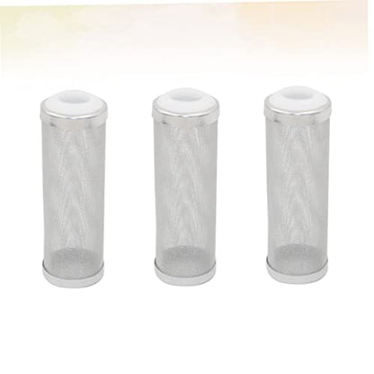 Ipetboom 9pcs Stainless Steel Fish Tank Inlet Cover White Prevents Young Fish from Being Sucked Filtering Net for Aquariums Easy to Install Protects from Debris