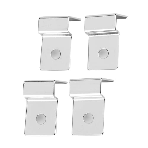 Aquarium Lid Clips, Stainless Steel Fish Tank Cover Support with Silicone Buffer Pad, Rimless Aquarium Clamps for 5mm Glass Tank