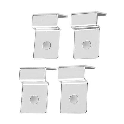 Aquarium Lid Clips, Stainless Steel Fish Tank Cover Support with Silicone Buffer Pad, Rimless Aquarium Clamps for 5mm Glass Tank