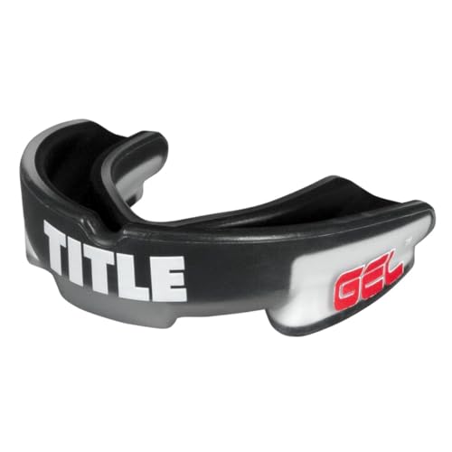 TITLE Boxing Gel Triple-Shox Mouthguard 2.0: Boxer Mouthguard, Sports Guard - color: Black/Grey