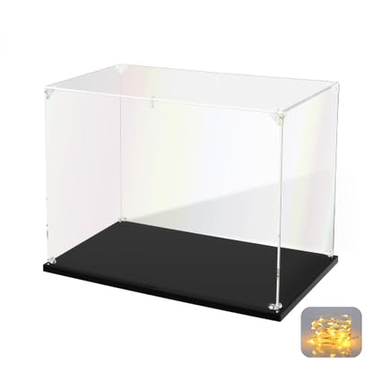 KOLIPI Acrylic Display Case for Collectibles, Clear Display Box 14x9x11 in - size: 14x9x11 inches