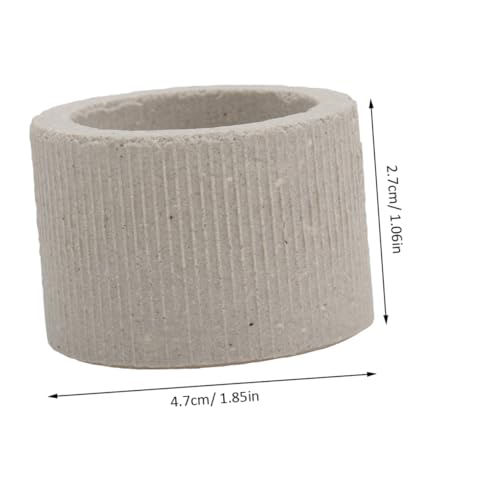 12Pcs Ceramic Aquarium Plant Holders Fish Tank Weights for Water Plants Fixing Rings Underwater Shelter for Small Fish and Shrimp