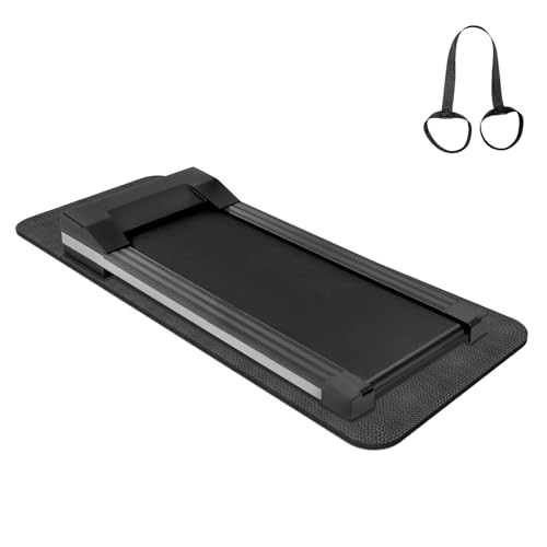 Treadmill Walking Pad Mat for Carpet Floors,23.6x60 Foldable Treadmill Mat for Hardwood Floors, Non-Slip Exercise Equipment Mat for Under Exercise Bike,Walking Pad & Elliptical,Noise Shock Absorption - size: 23.6" × 60"