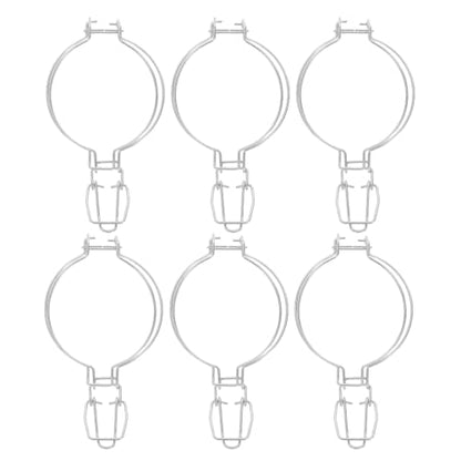 SUPVOX 6pcs Stainless Steel Sealed Jar Clips 93mm Honeycomb Shape Wire Buckles for Glass Jars Food Preservation Canning Storage Accessories