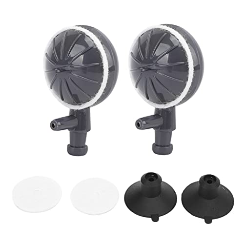 2Pcs Air Stone Bubble Disffuser, Bubble Diffuser with Suction Cups Make Bubbles for Air Pump Aquarium and Fish Air Pump Accessories
