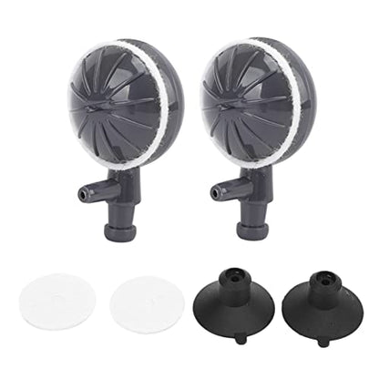 2Pcs Air Stone Bubble Disffuser, Bubble Diffuser with Suction Cups Make Bubbles for Air Pump Aquarium and Fish Air Pump Accessories