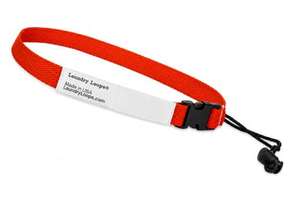 Laundry Loop with Sock Snare, Premium Red Laundering Strap - color: Red, size: 1 Strap