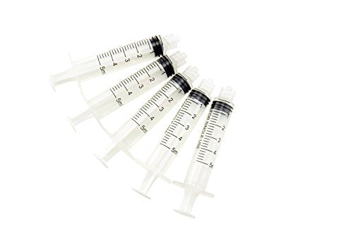 Karlling Pack of 5 X 5 ml 5cc Syringes Without Needle - style: **5ML(5 Pack)