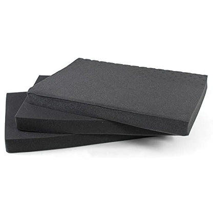 22" Weatherproof Equipment Case, made of Polypropylene Plastic, Black with Foam Insert, (22" X 16.5" X 8.5" (L x W x H)) - size: 22" X 16.5" X 8.5" (L x W x H) (BLACK)