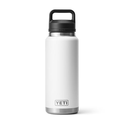 YETI Rambler 36 oz Bottle, Vacuum Insulated, Leakproof, Stainless Steel with Chug Cap - color: White