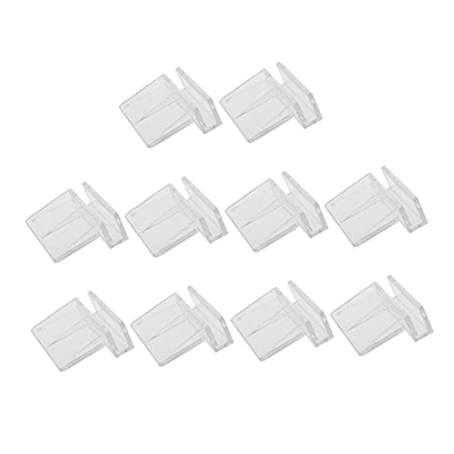 Happyyami 10pcs Acrylic Fish Tank Cover Holder Support Bracket Practical Aquarium Rack for Tanks