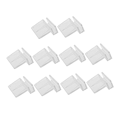 Happyyami 10pcs Acrylic Fish Tank Cover Holder Support Bracket Practical Aquarium Rack for Tanks