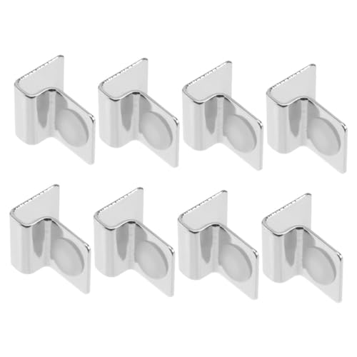 8pcs Stainless Steel Aquarium Glass Cover Clip Durable Support Holder for Rimless and Traditional Tanks Prevents Cracking Shifting Easy No Tool Installation