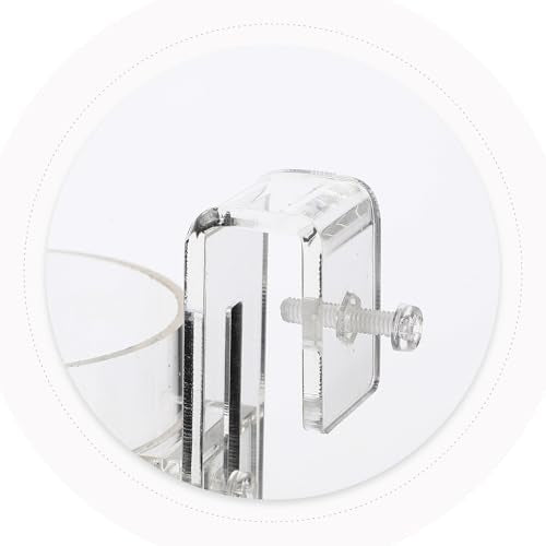 Acrylic Fish Feeding Ring for Aquarium Tank, Lightweight Floating Feeder Circle, Large Size Fish Food Dispenser for Aquarium Supplies