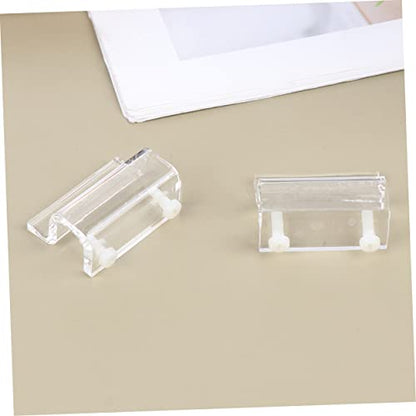 POPETPOP 4Pcs Fish Tank Bracket Acrylic Support Holders for Covers for Aquariums Turtle Tanks and Heat Preservation