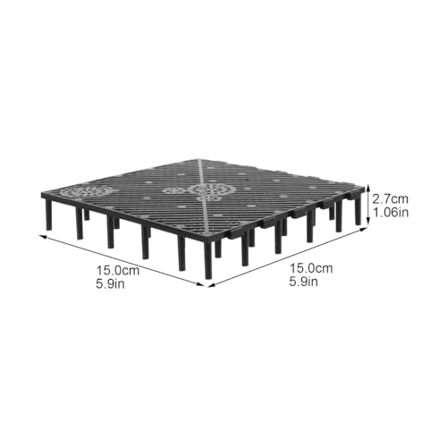 TEHAUX Fish Tank Bottom Filter Plate 5.70 X 5.70 Inch PVC Splicing Undergravel Aquarium Filter for Gravel Compaction Prevention and Water Flow Enhancement 20 Pack