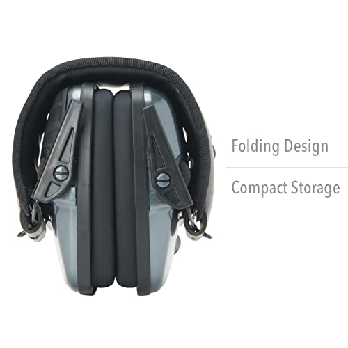Howard Leight R02532 Impact Sport 22dB Gray Black Headband Small Ear Protection - color: Charcoal Gray, size: Small