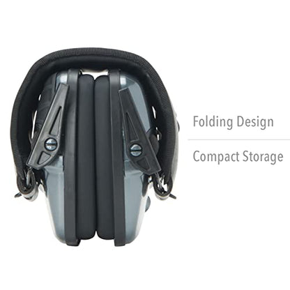 Howard Leight R02532 Impact Sport 22dB Gray Black Headband Small Ear Protection - color: Charcoal Gray, size: Small