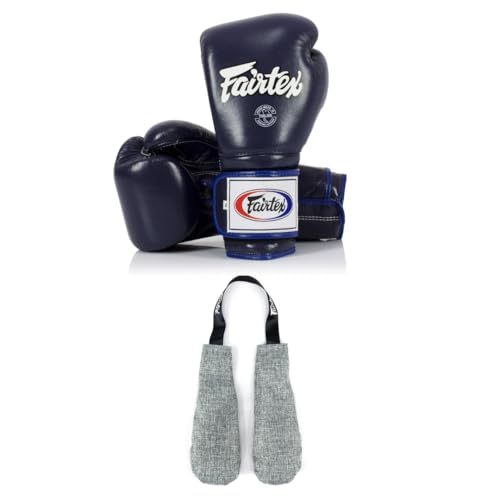 Fairtex BGV9 Boxing Gloves with Deodorizer Inserts | Mexican Style Glove for Hard Hitters + Odor & Moisture Absorber for Boxing, MMA, Muay Thai | Perfect Bundle for Clean & Durable Gear