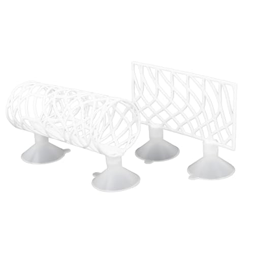 Asixxsix Betta Fish Tunnel, Hollow Design Betta Sleeping Tube Betta Tunnel Swim Tube, Shrimp Guppies Hideout Betta Shelter Toys, Betta Fish Accessories Decorations (White)