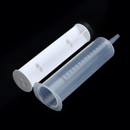 3 Pack 150ml Syringes with 55.1-Inch Tubes, Large Plastic Syringe for Scientific Labs Experiments, Nutrient Measuring, Watering, Refilling - style: 150 ml