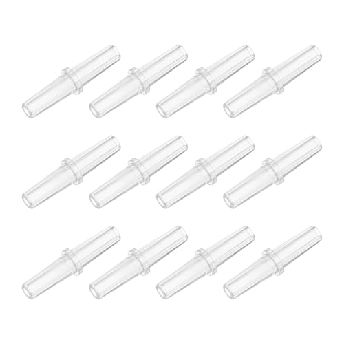 Aquarium Air Valve Connector, Aquarium Air Pump Accessories Straight Connector Plastic Inline Tubing, (12 Pcs), Intended for Fish Tank Oxygenation System - style: Straight Connector