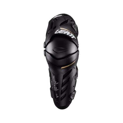 Leatt 2022 Dual Axis Knee Guards (XX-LARGE) (BLACK) - color: Black, size: XX-Large