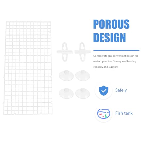 ARTIBETTER Aquarium Divider Panels Set with 10 Suction Cups, 30x15cm Fish Tank Isolation Board for Breeding Separation and Juvenile Fish Tank Partition