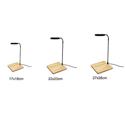 LED Aquarium Light 360 Degree Full Spectrum LED Light with Bamboo Board 10W Nano Fish Tank Light USB Powered Flat Nano Aquarium Light Bett a Fish Tank Light for Plant Growth