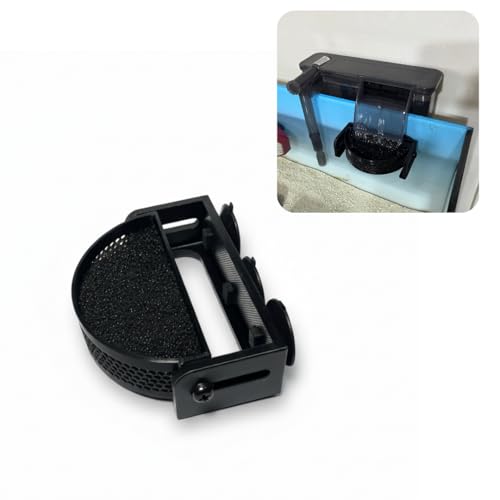 Aquarium Filter Baffle with Suction Cups, Fish Tank Flow Controller, Water Surface Calmer & Flow Reducer for Betta Fish and Shrimp (Black) - size: Small