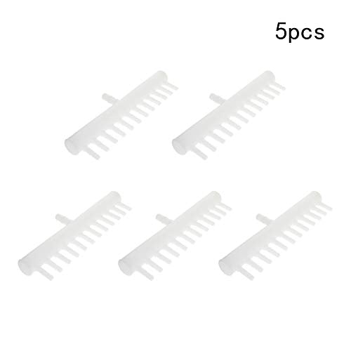 MroMax 8mm to 4mm Aquarium 12-Way Air Line Plastic Splitter Air Pump Tubing Connector for Air Flow Diffusion 5Pcs - size: 5pcs 12 Way