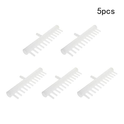 MroMax 8mm to 4mm Aquarium 12-Way Air Line Plastic Splitter Air Pump Tubing Connector for Air Flow Diffusion 5Pcs - size: 5pcs 12 Way