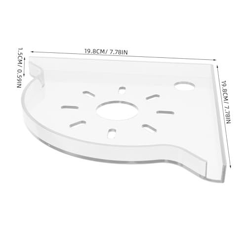 COLLBATH Fish Tank Corner Storage Rack Aquarium Part Plant Holder for Aquarium Fish Tank Storage Shelf Triangle Fish Tank Corner Stand Triangle Aquarium Corner Stand Abs White