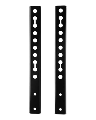 Steel VESA Extension Brackets for TV Ceiling/Wall Mounts, Adjustable Heavy Duty Vertical VESA Extender Replacement Bracket (Black) - color: Black (TV)