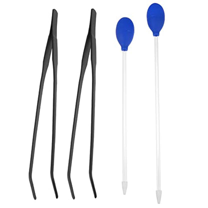 BESPORTBLE 4pcs Aquarium Fish Tank Cleaning Tool Pipette Tweezers Gravel for Easy Waste Removal Safe for Fish and Corals
